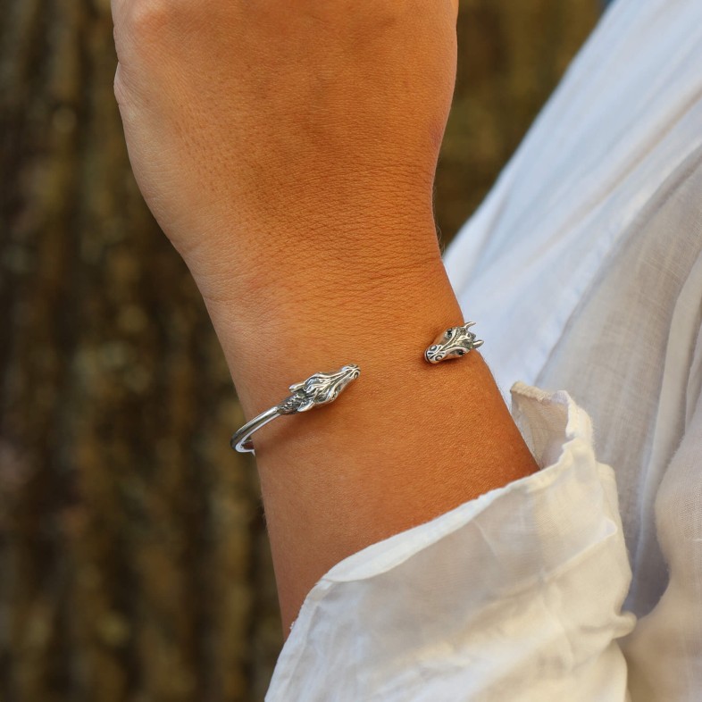 Savage |2 Horses Bangle Bracelet
