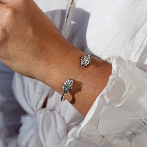 Savage | Pulseira Escrava com 2 Lees