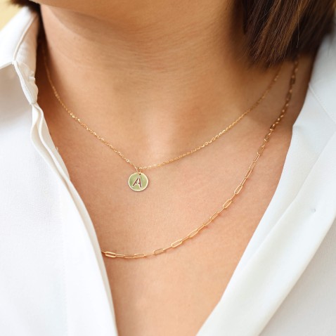 Letter A Gold Charm - 10 mm