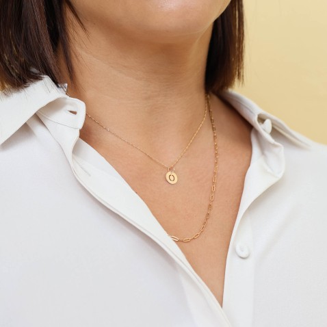 Letter O Gold Charm - 10 mm