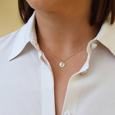 Letter Z Gold Charm - 10 mm