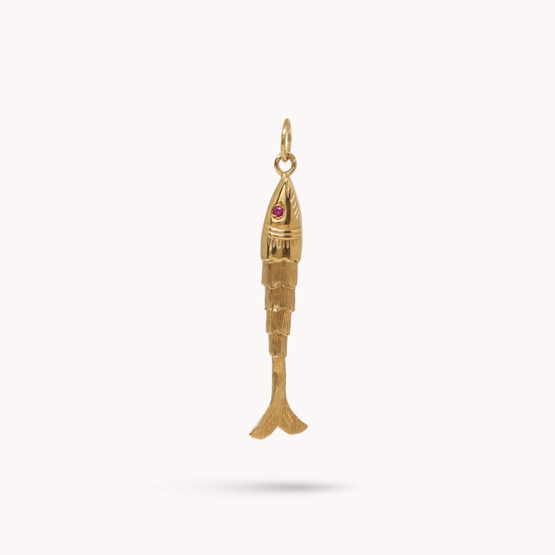 GOLD PENDENT SARDINE | POPULAR