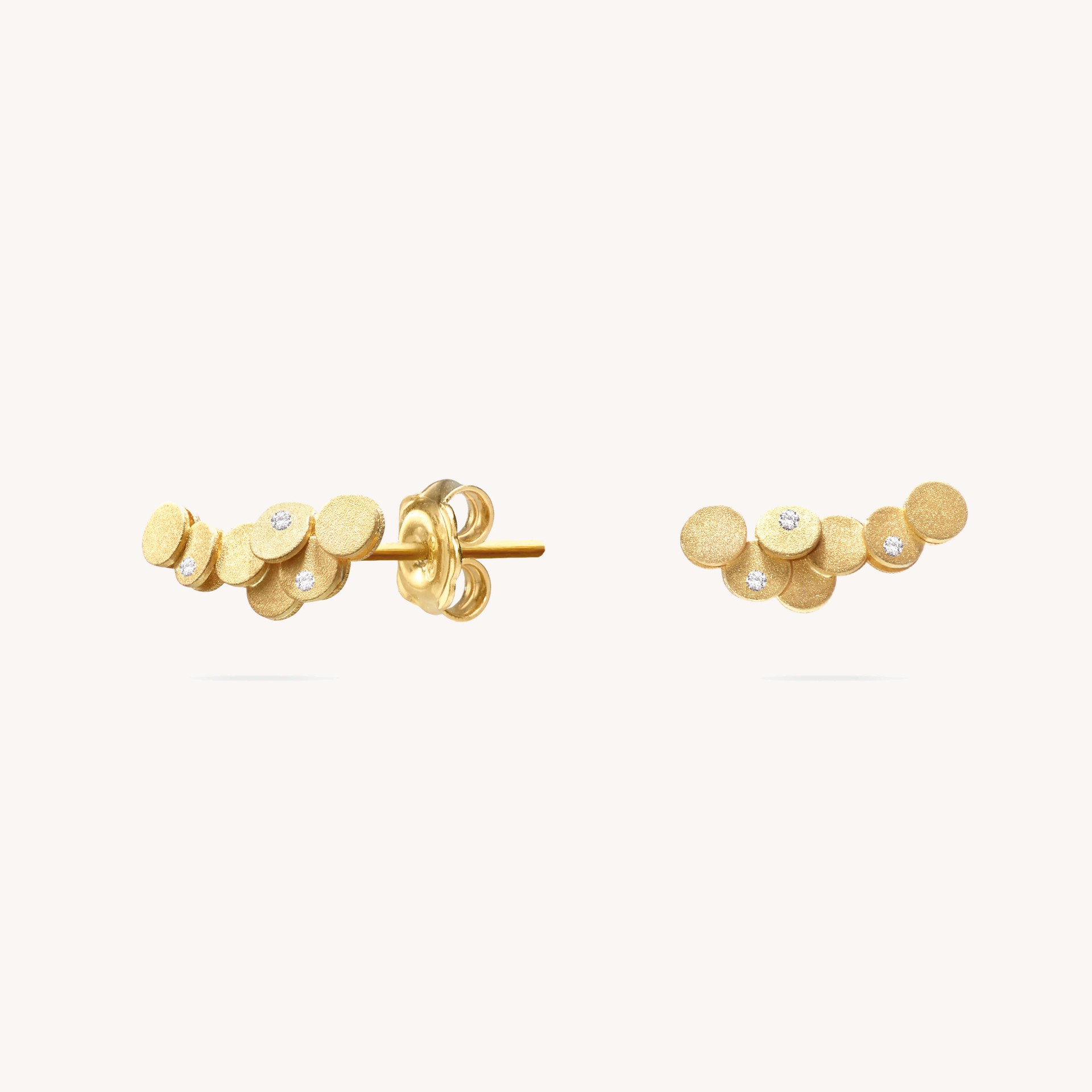 Scales | Diamond and Gold Earrings