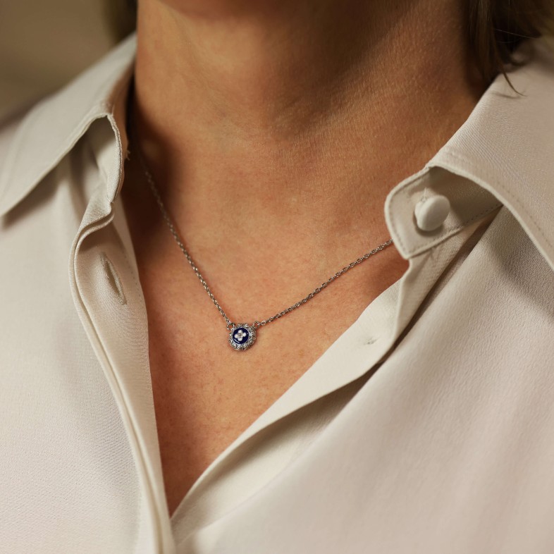 Portuguese Roses | Enamel Necklace S