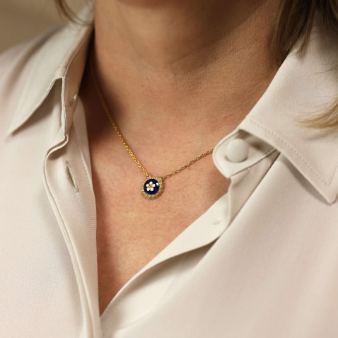 Portuguese Roses | Enamel Necklace L