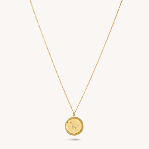 "Step by Step" necklace in 925 gold-plated silver