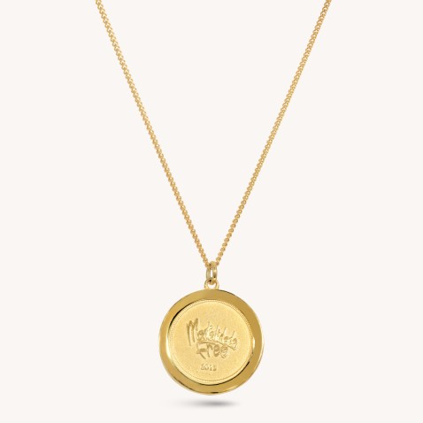 "Step by Step" necklace in 925 gold-plated silver