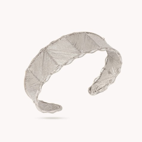 Pulseira Escrava Land em Prata