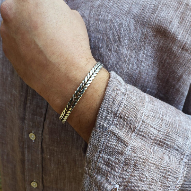 Pulseira escrava Link em Prata