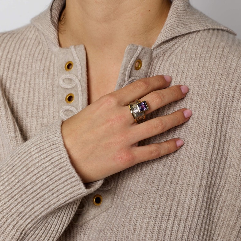 Anel Ametista