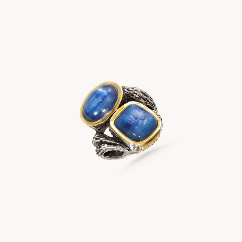 cyanite band ring