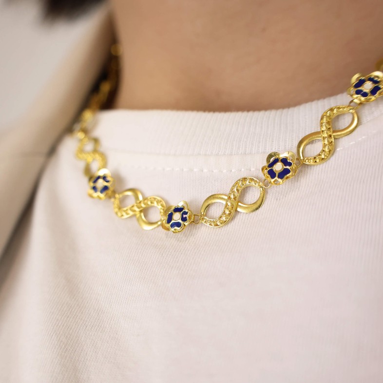 Colar INFINITO EM FILIGRANA - OURO 19,2K