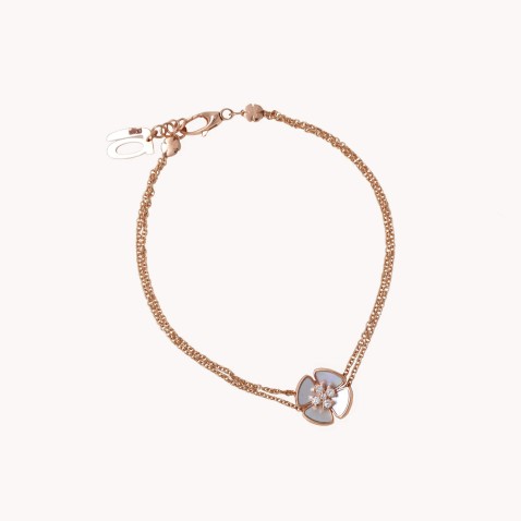 mother-of-pearl and diamonds bracelet