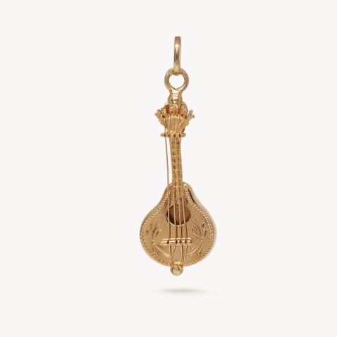 Pendente Ouro Guitarra Portuguesa | POPULAR