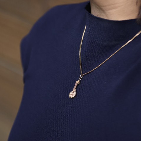 Pendente Ouro Guitarra Portuguesa | POPULAR