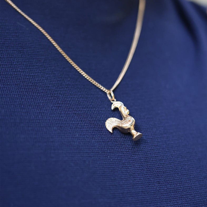 GOLD PENDENT ROOSTER | POPULAR
