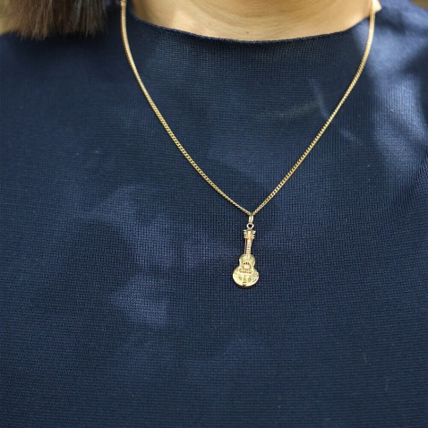PENDENTE OURO GUITARRA | POPULAR