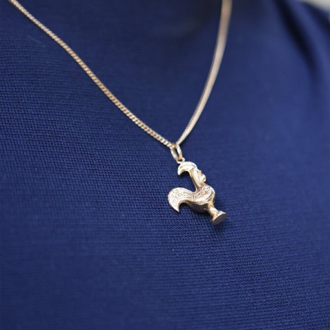 GOLD PENDENT ROOSTER | POPULAR