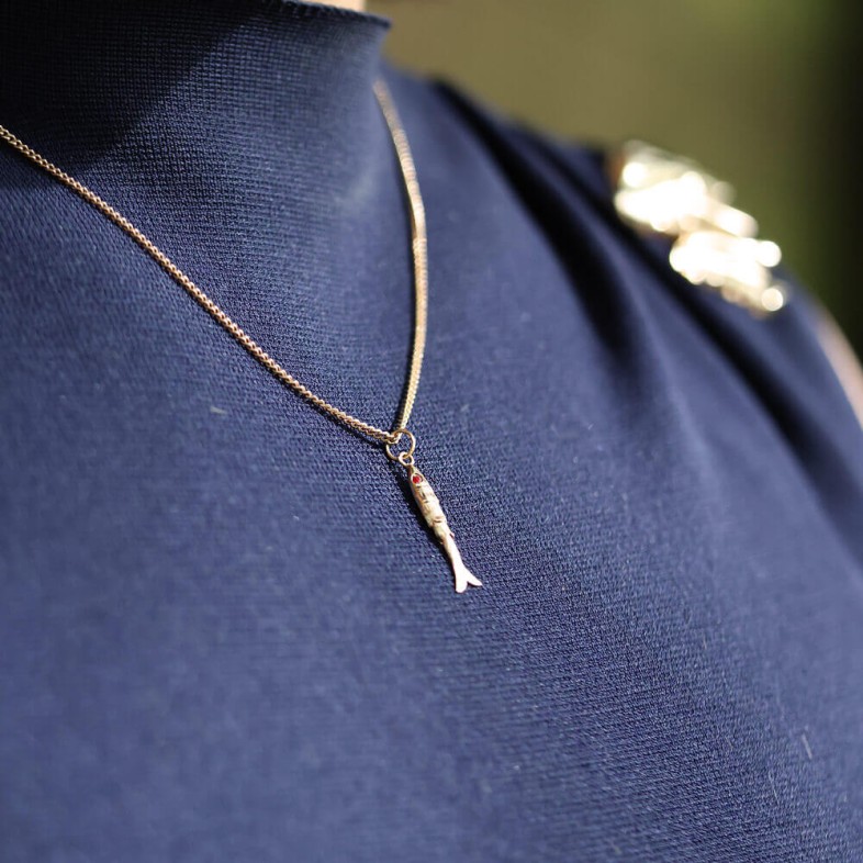 GOLD PENDENT SARDINE | POPULAR