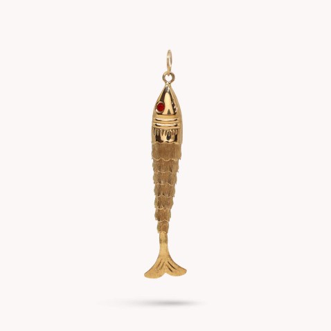 Pendente Sardinha em ouro