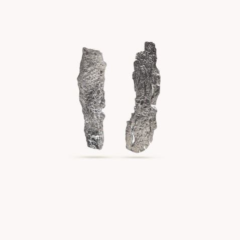 BRINCOS PRATA EUCALYPTUS BARK | NATURA
