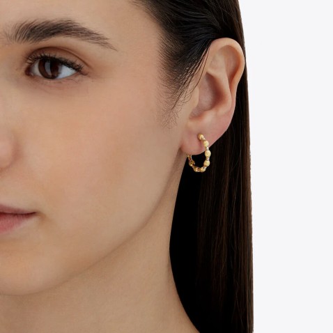 Argolas em Ouro 18k | Dancing lite