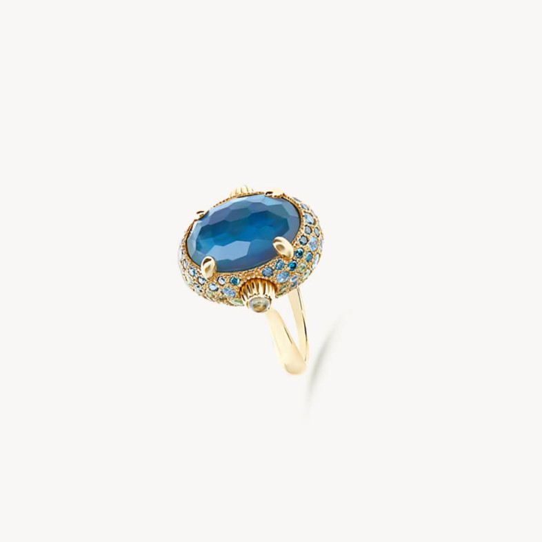 Anel em Ouro com Pedras Preciosas | Reverse