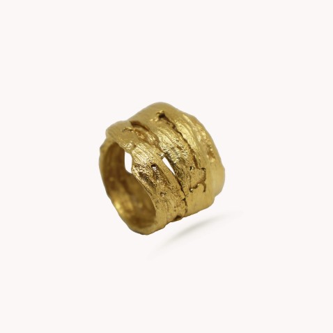 silver ring Eucalyptus bark | Natura