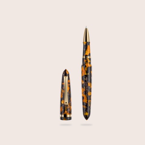Rollerball Pen Havana Amber | Venetia