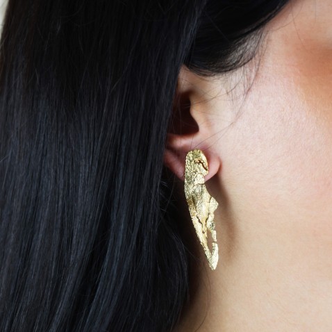 SILVER EUCALYPTUS EARRINGS | NATURA