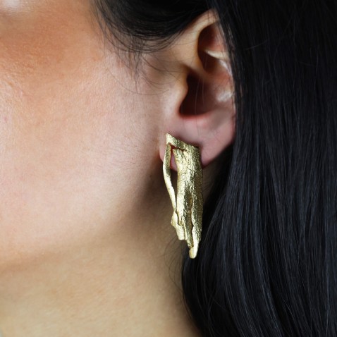 SILVER EUCALYPTUS EARRINGS | NATURA