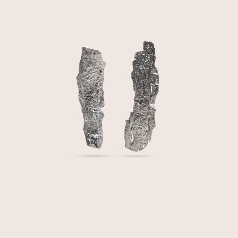 SILVER EUCALYPTUS BARK EARRINGS | NATURA