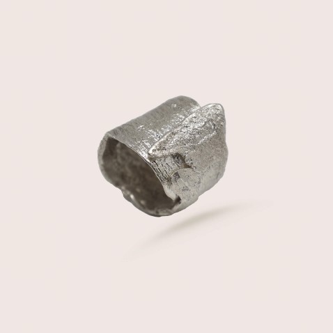Anel Prata Eucalyptus bark | Natura