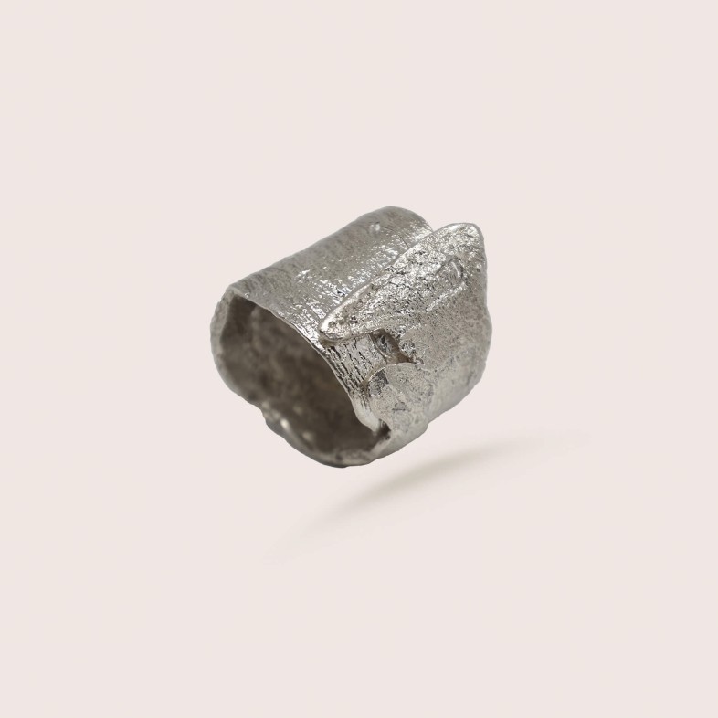 Anel Prata Eucalyptus bark | Natura