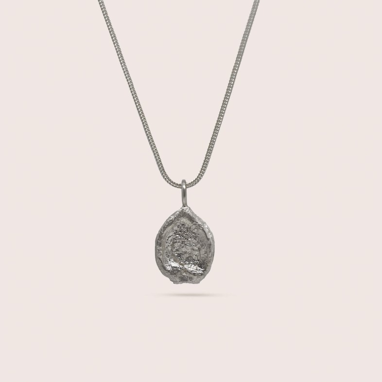 SILVER NECKLACE CHESTNUT | NATURA