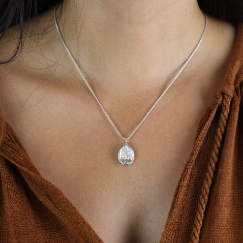 COLAR PRATA CHESTNUT | NATURA