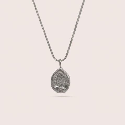 SILVER NECKLACE CHESTNUT | NATURA