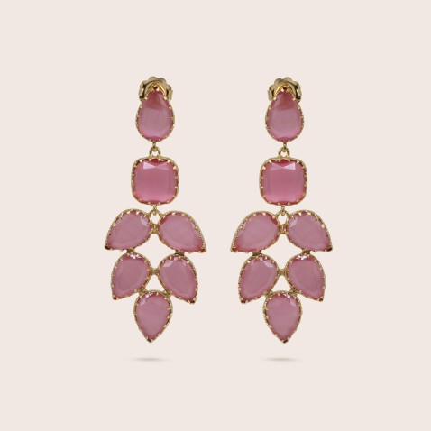 Silver and Stones Earrings | Mary