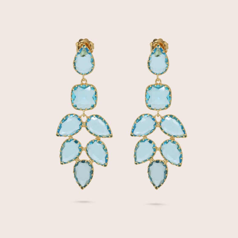 BRINCOS PRATA E PEDRAS | MARY