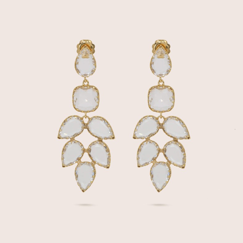 BRINCOS PRATA E PEDRAS | MARY