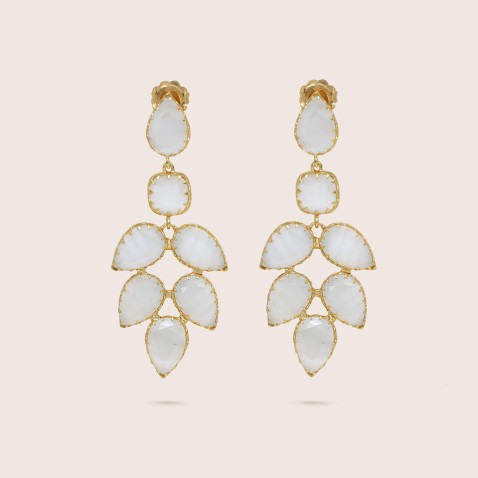 BRINCOS PRATA E PEDRAS | MARY