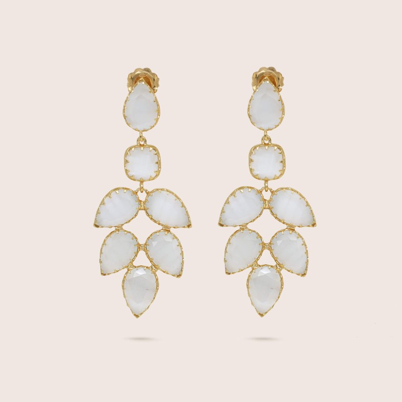 BRINCOS PRATA E PEDRAS | MARY