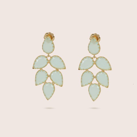 BRINCOS PRATA E PEDRAS | MARY