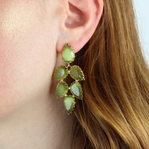 BRINCOS PRATA E PEDRAS | MARY