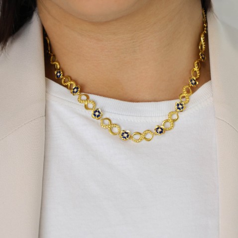 Colar INFINITO EM FILIGRANA - OURO 19,2K