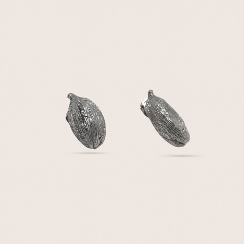 SILVER CARDAMOMO EARRINGS | NATURA