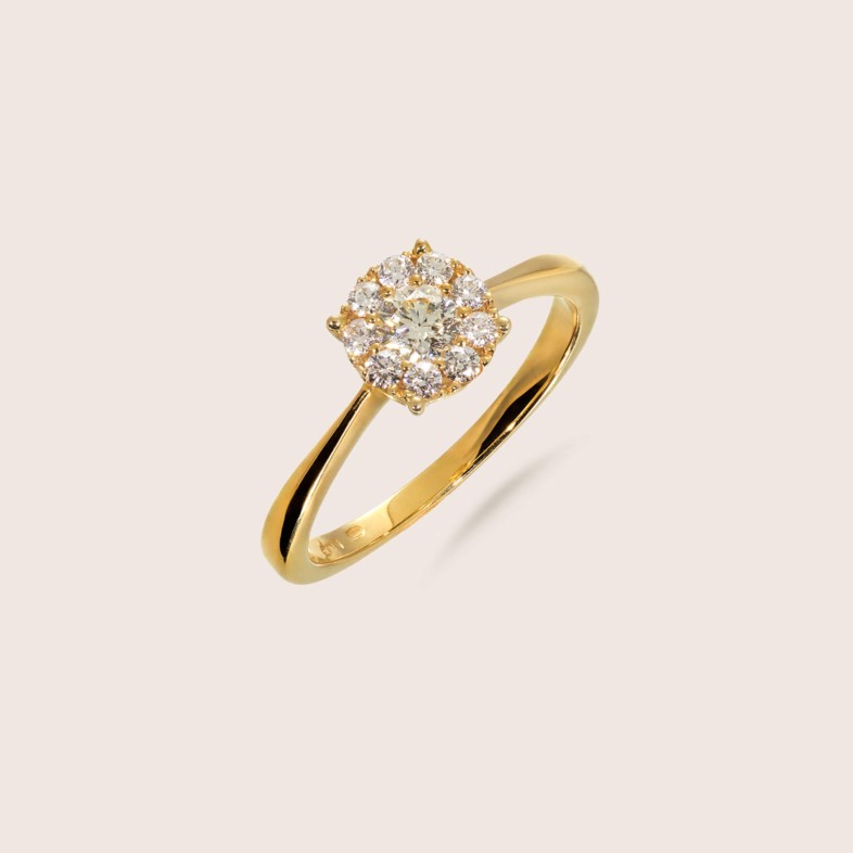 Anel de diamantes