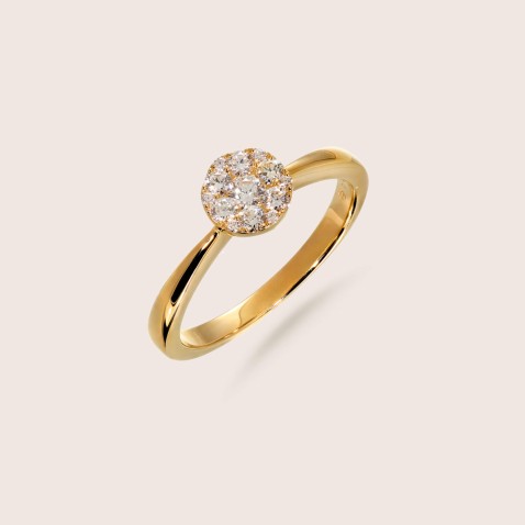 Anel de diamantes