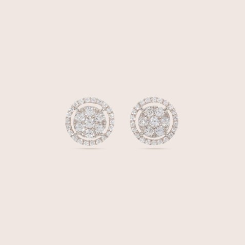 Brincos com diamantes