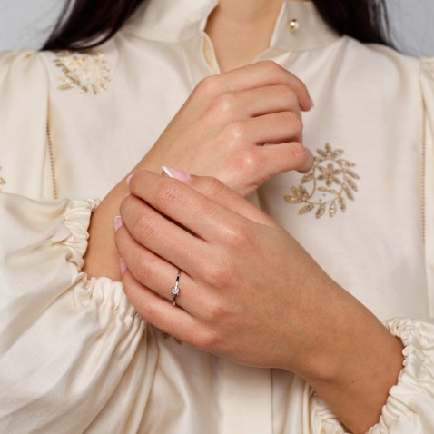 Anel  de noivado COM DIAMANTES | Special Moments